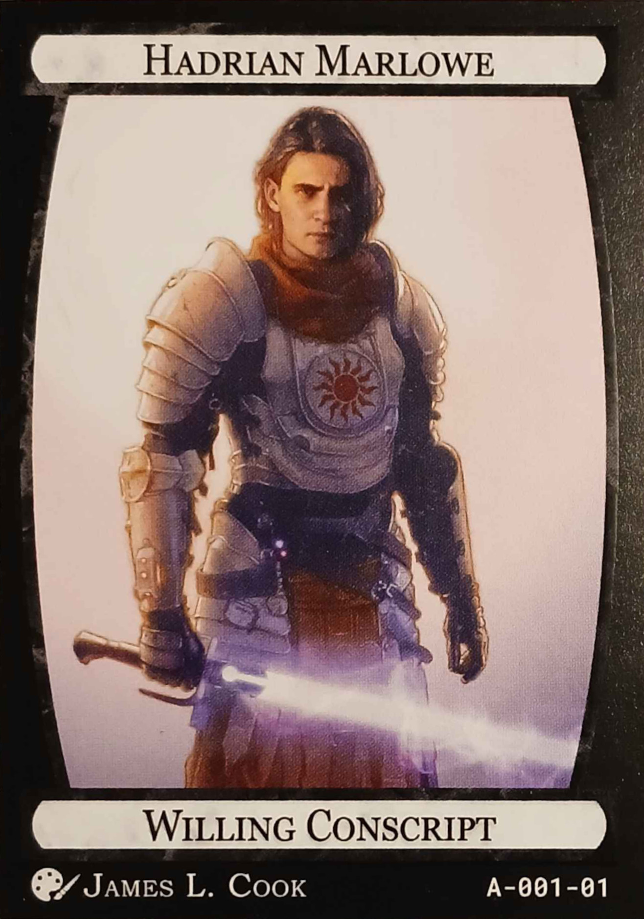 Card A-001, Hadrian Marlowe, Willing Conscript