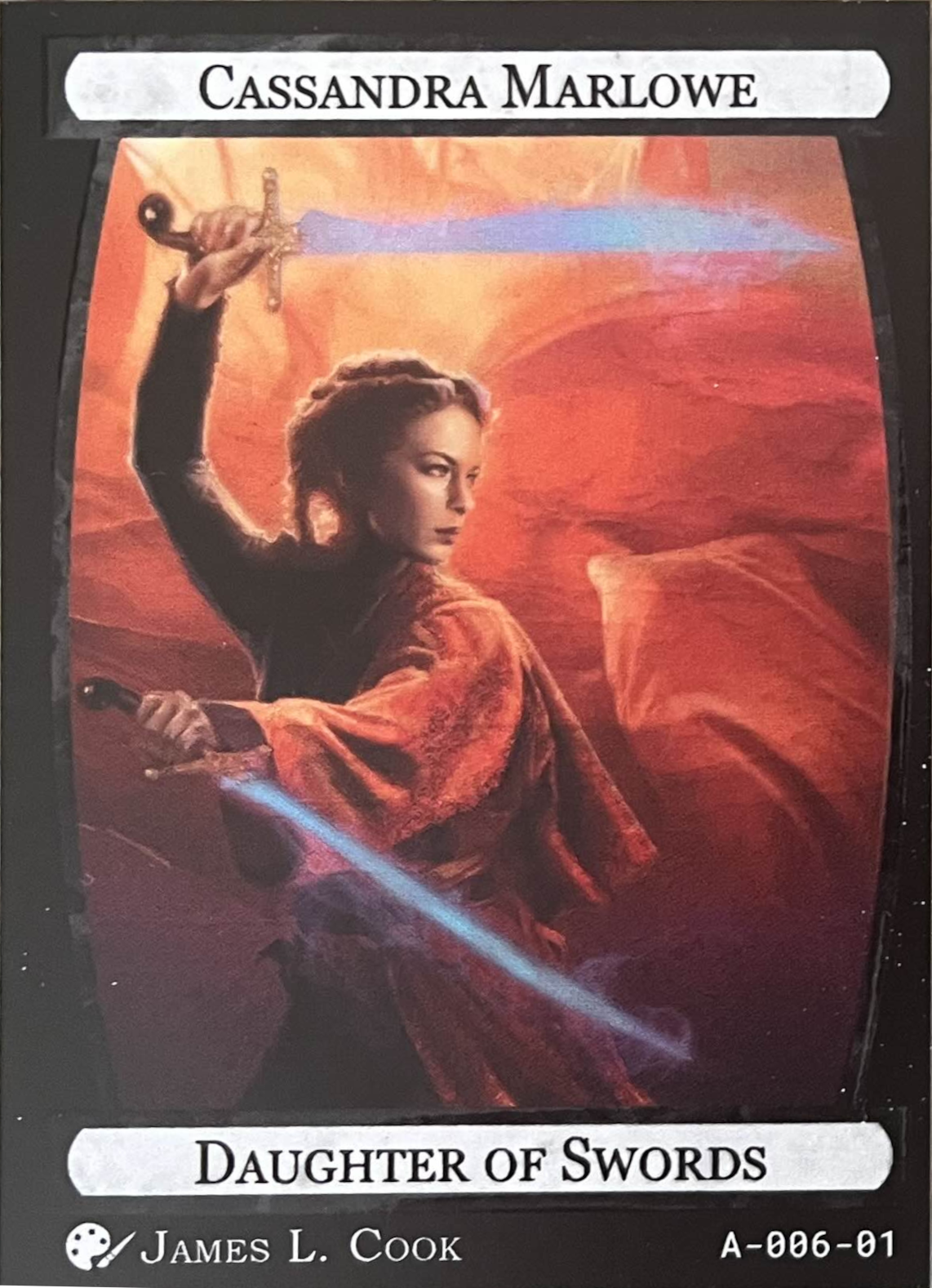 Card A-006, Cassandra Marlowe, Daughter of Swords