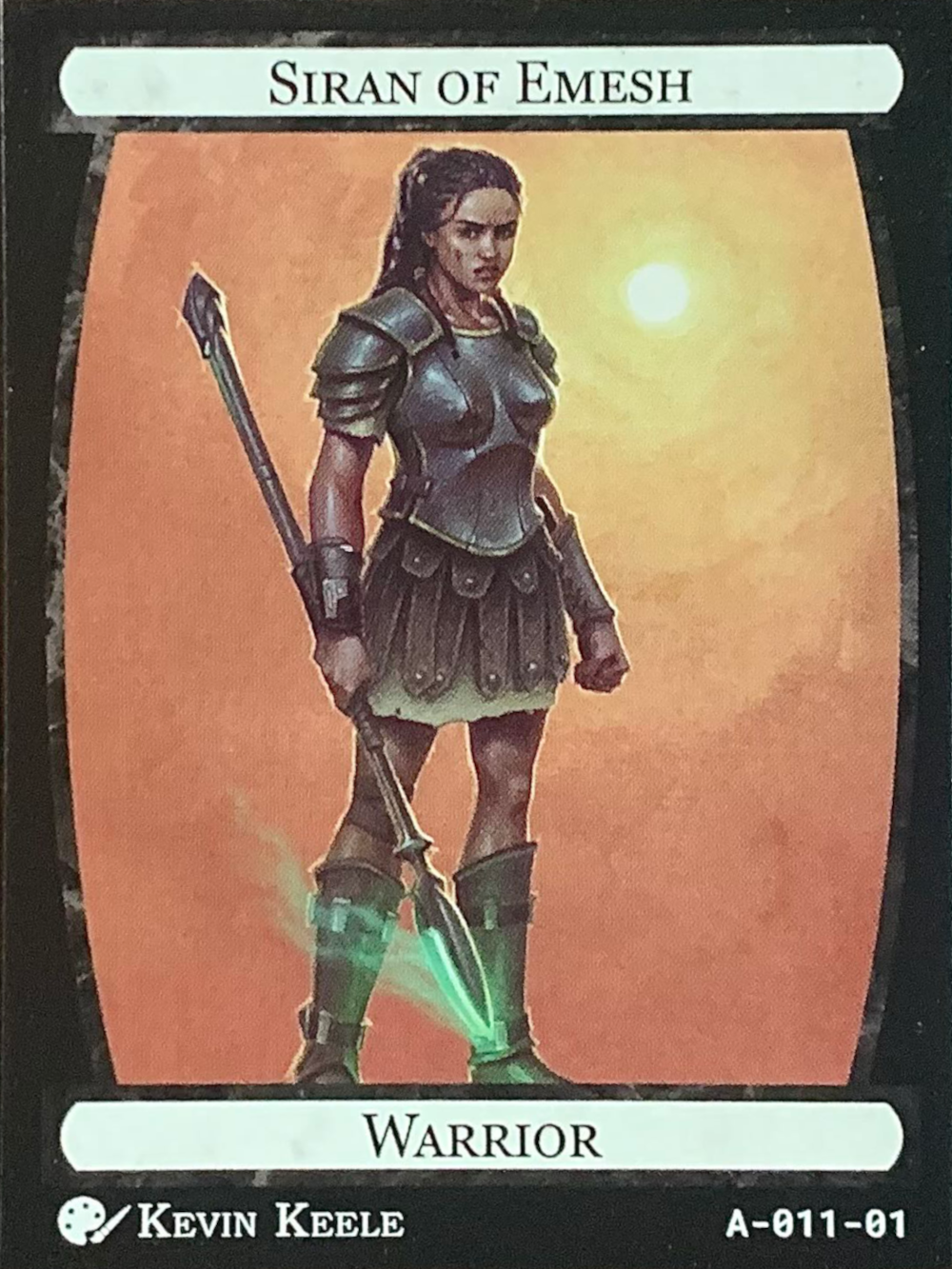 Card A-011, Siran of Emesh, Warrior