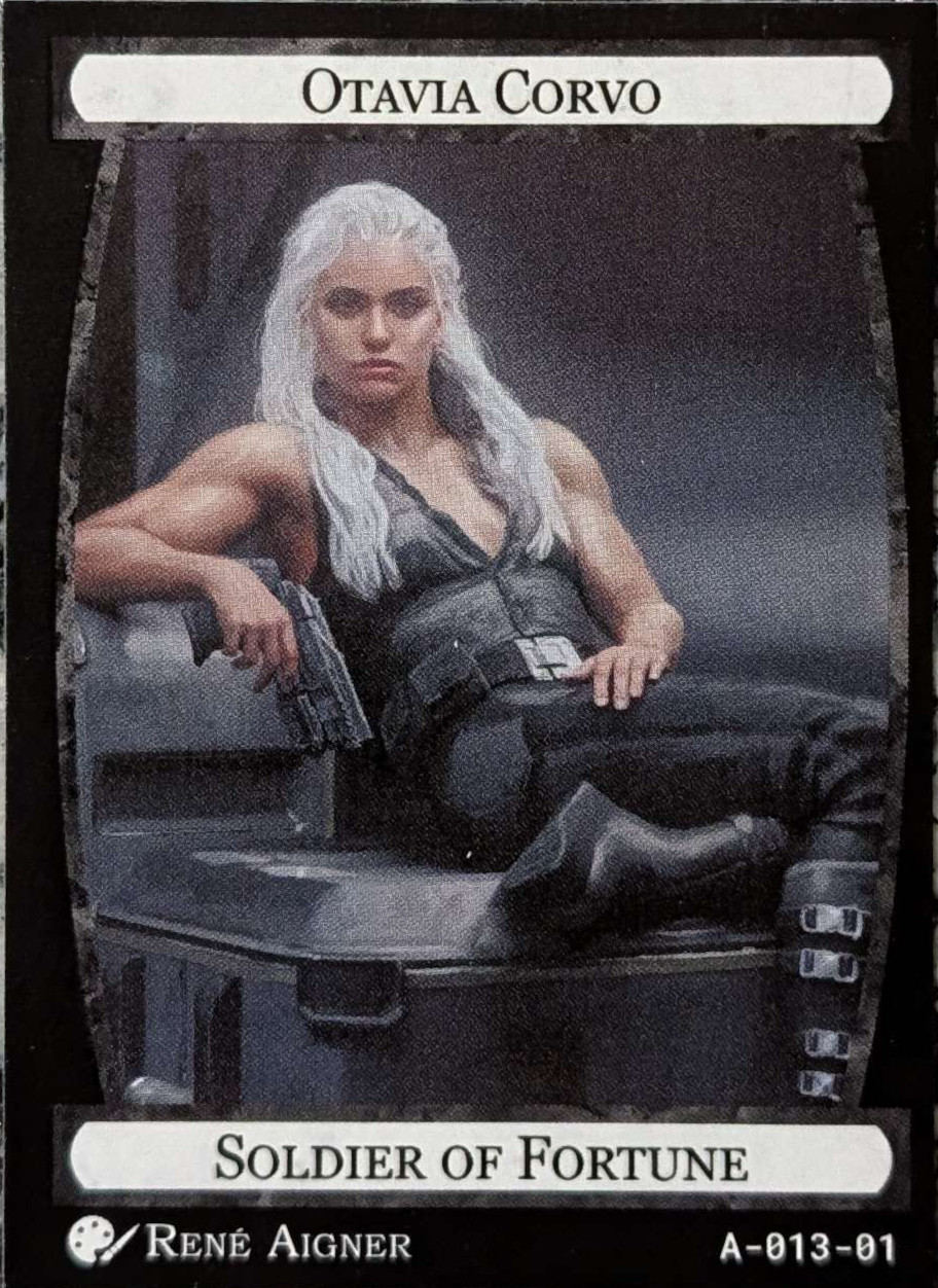 Card A-013, Otavia Corvo, Soldier of Fortune