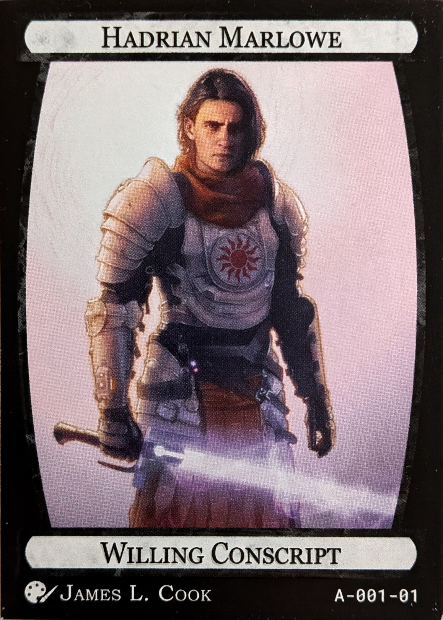 Card A-001, Hadrian Marlowe, Willing Conscript