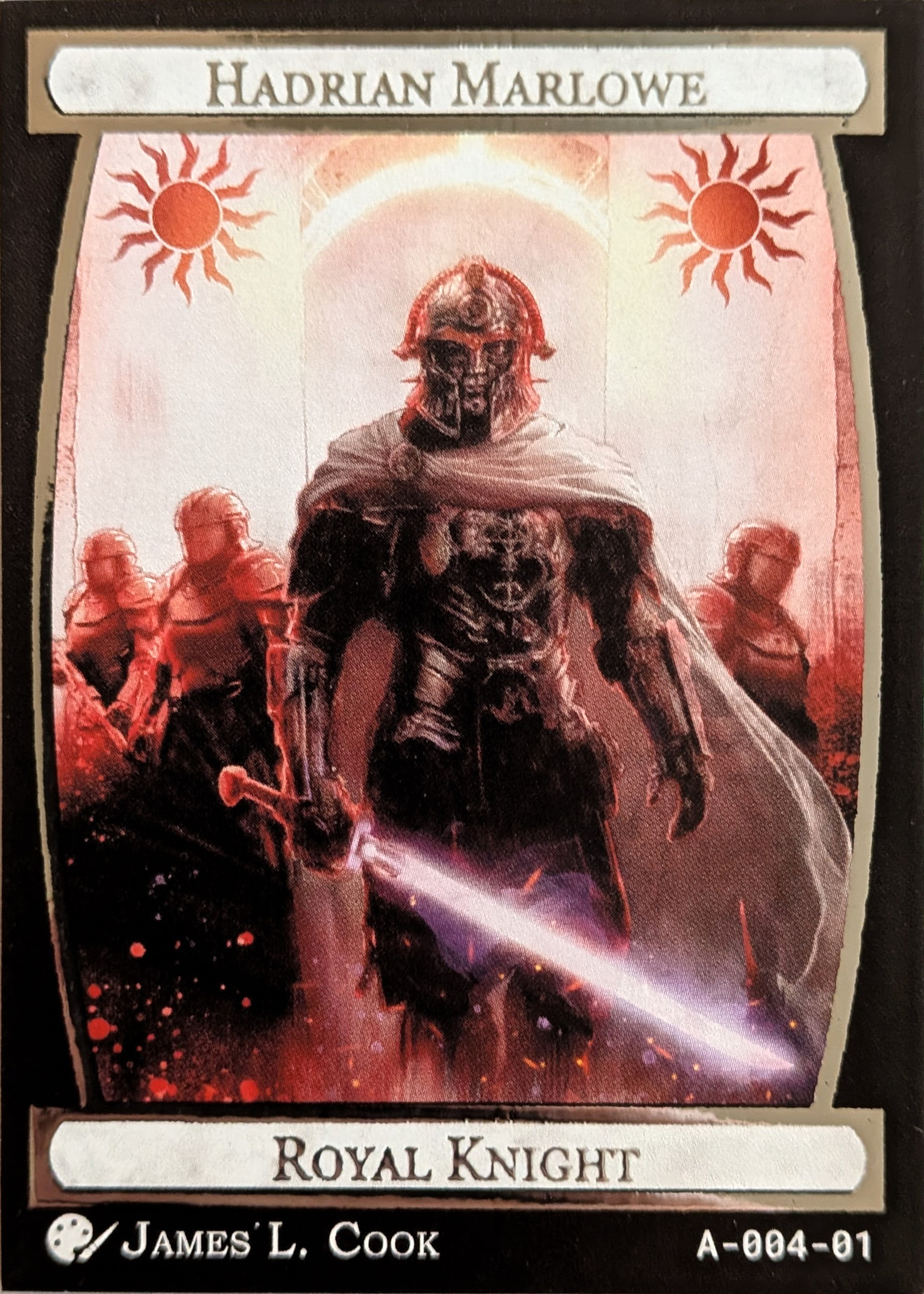 Card A-004, Hadrian Marlowe, Royal Knight