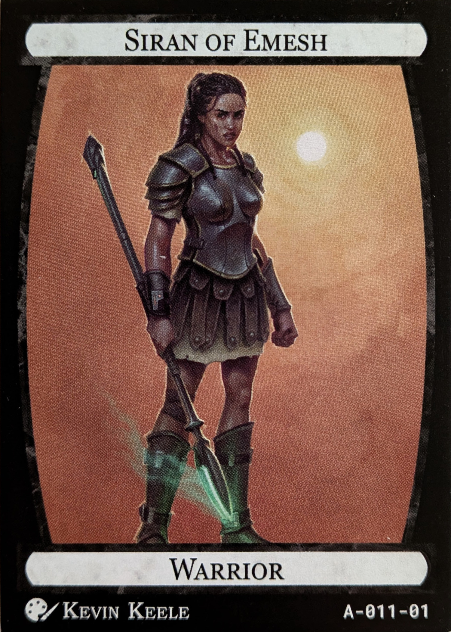 Card A-011, Siran of Emesh, Warrior