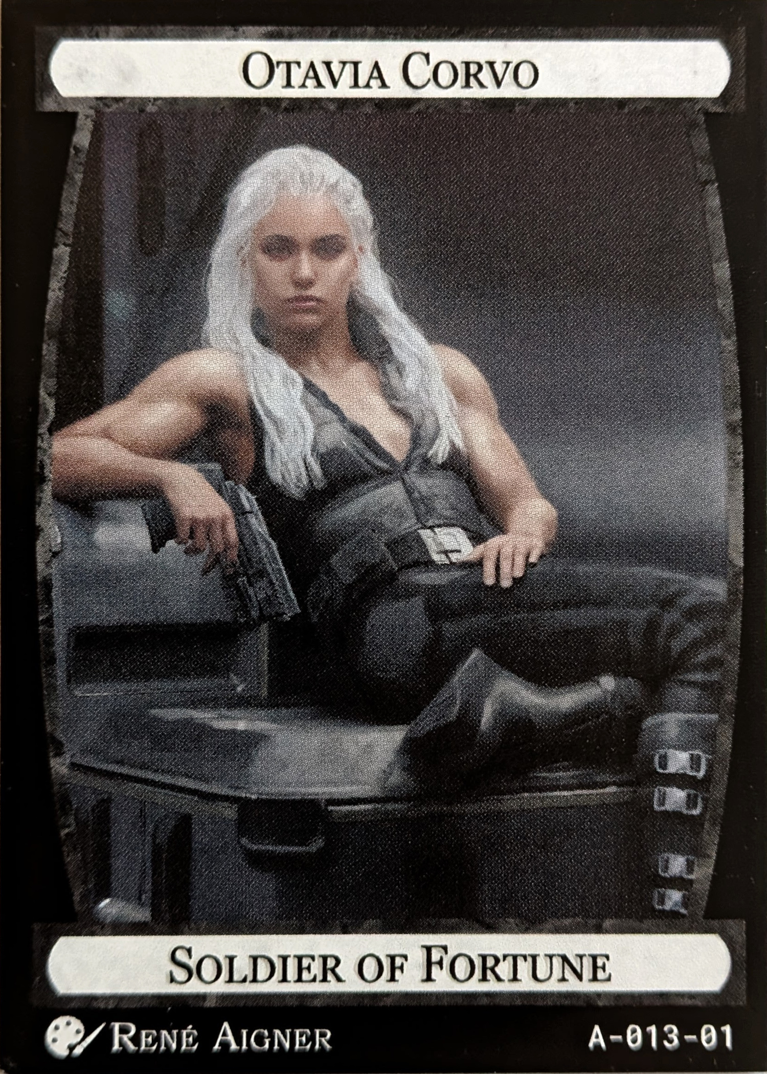 Card A-013, Otavia Corvo, Soldier of Fortune