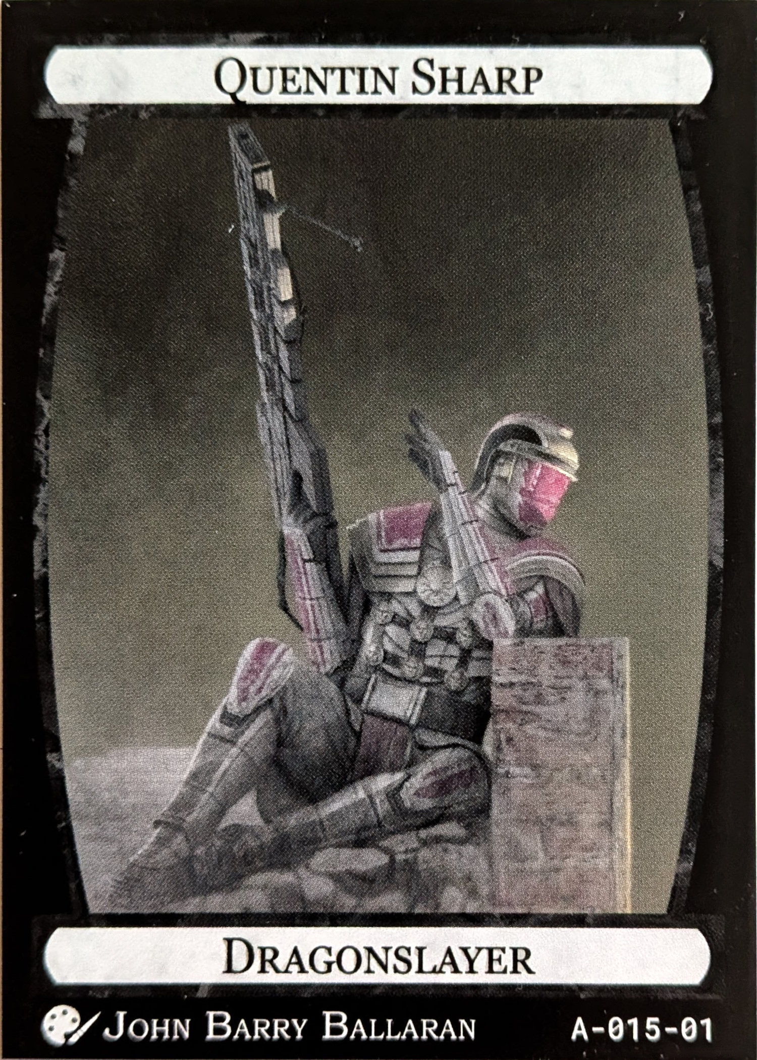 Card A-015, Quentin Sharp, Dragonslayer
