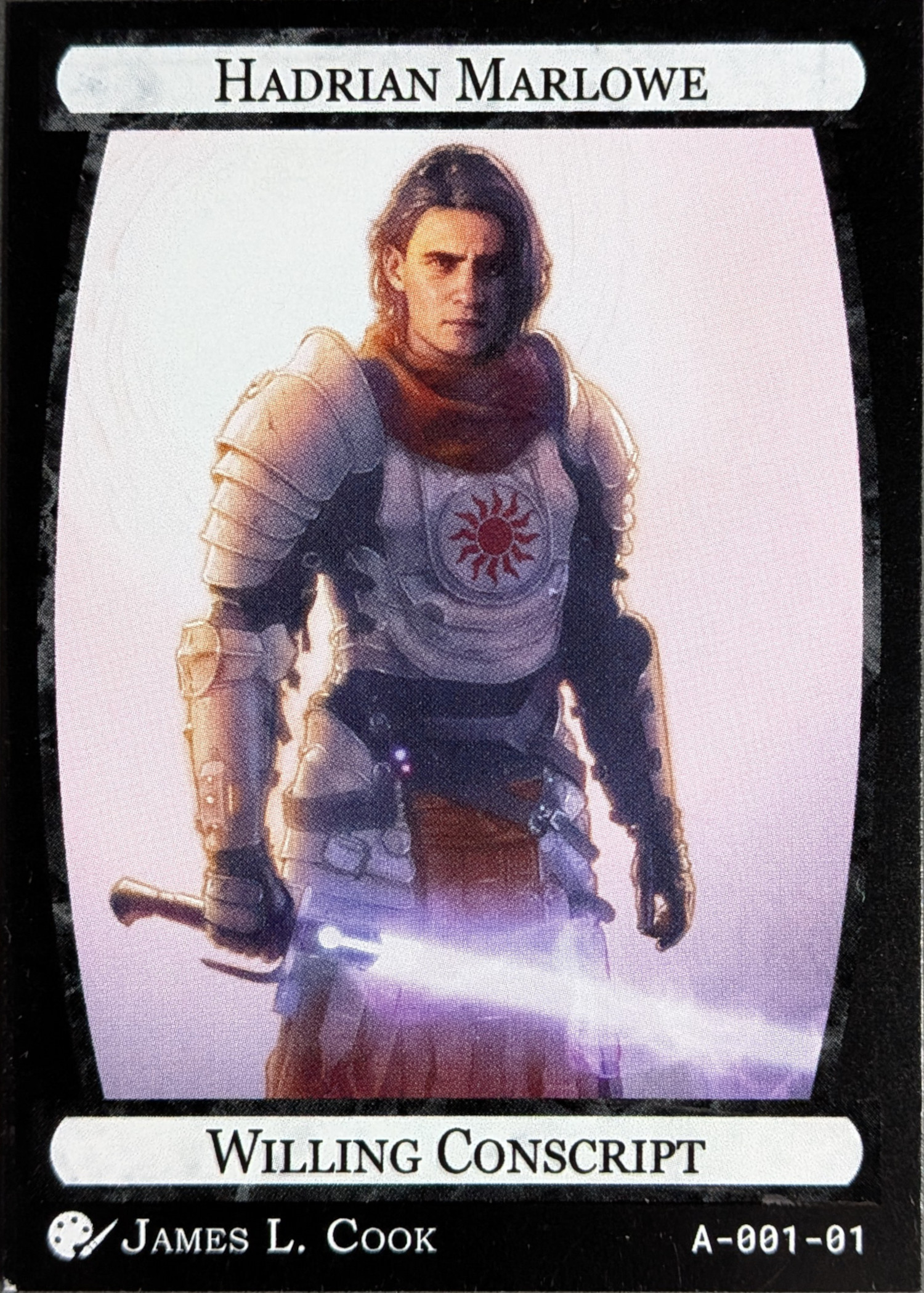 Card A-001, Hadrian Marlowe, Willing Conscript
