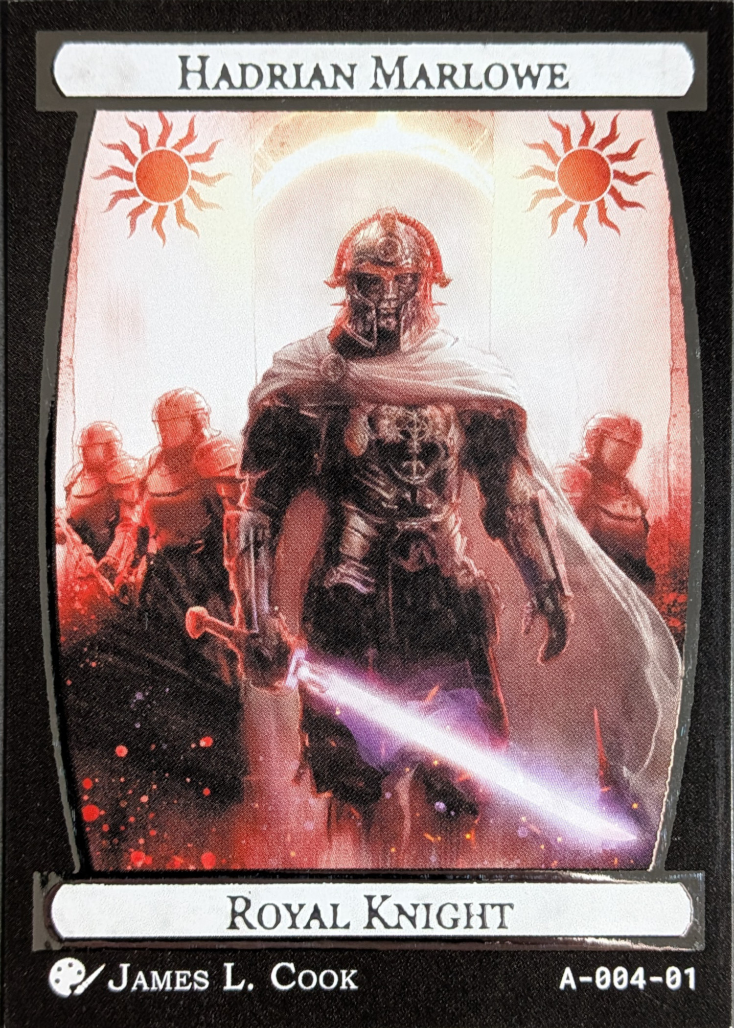 Card A-004, Hadrian Marlowe, Royal Knight