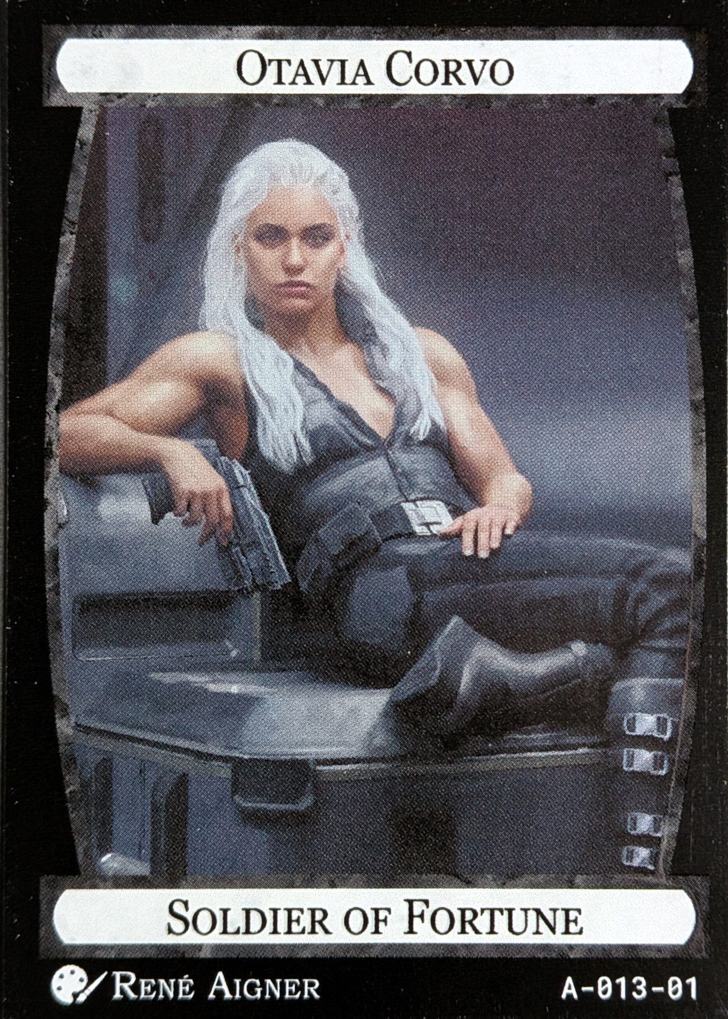 Card A-013, Otavia Corvo, Soldier of Fortune