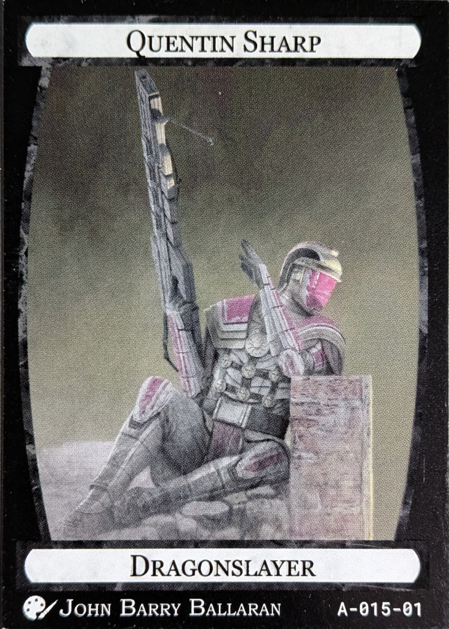 Card A-015, Quentin Sharp, Dragonslayer