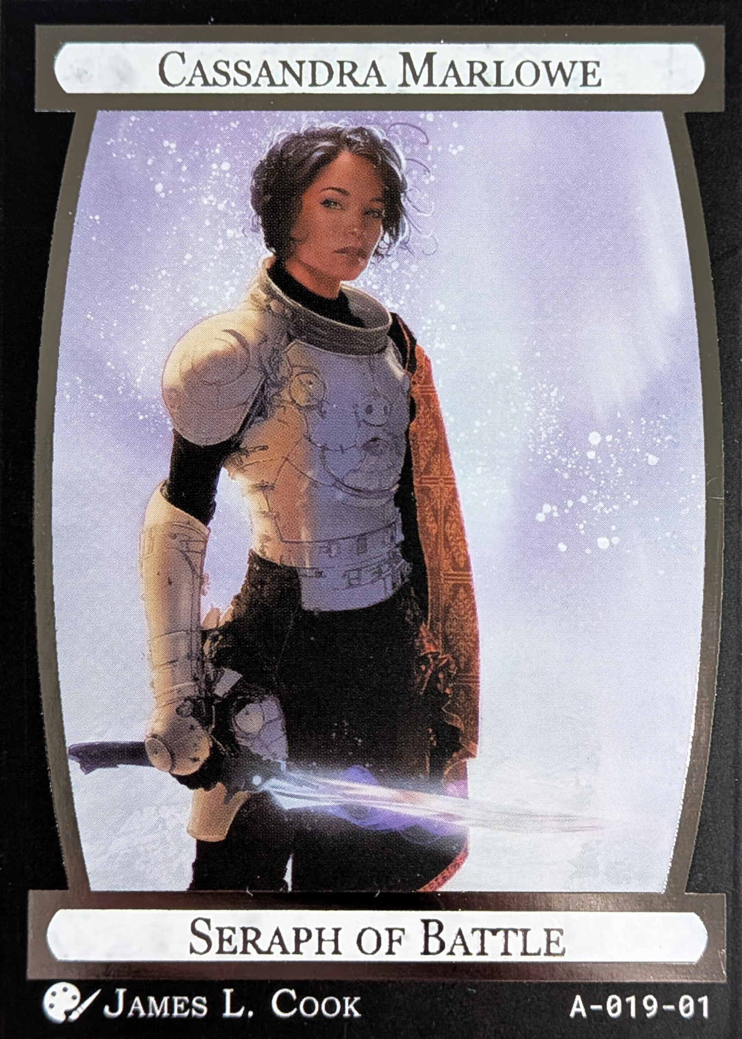 Card A-019, Cassandra Marlowe, Seraph of Battle